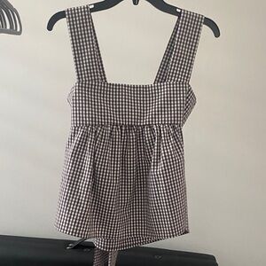 Checkered Sleeveless Top